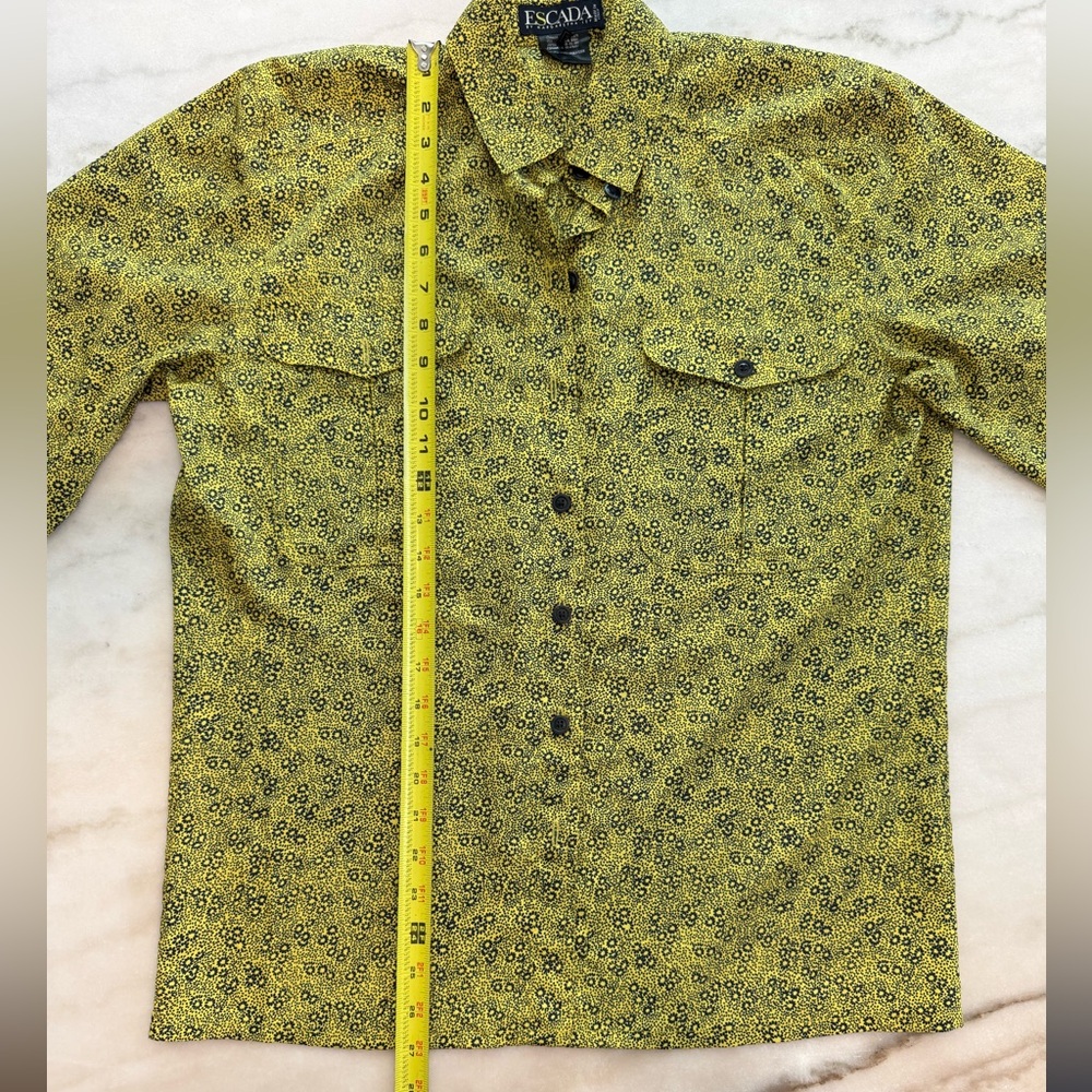Escada Margaretha Ley Floral Blouse Button Down Designer Luxury Women Size 6 - Picture 8 of 10